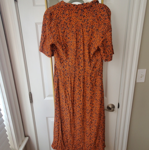 Urban Outfitters Orange Floral Dress - Picture 6 of 12